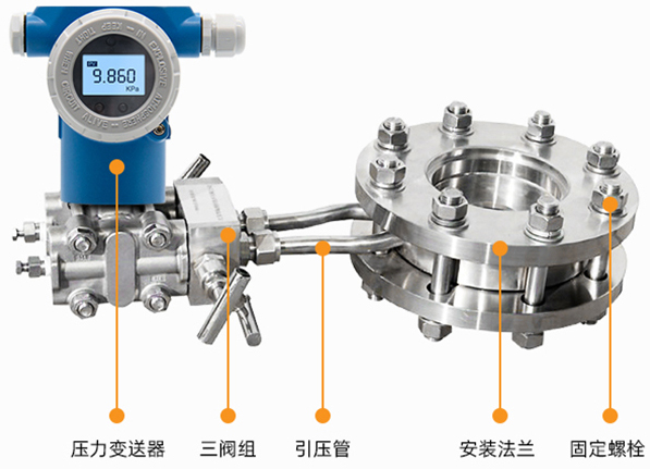 dn350孔板流量计结构图