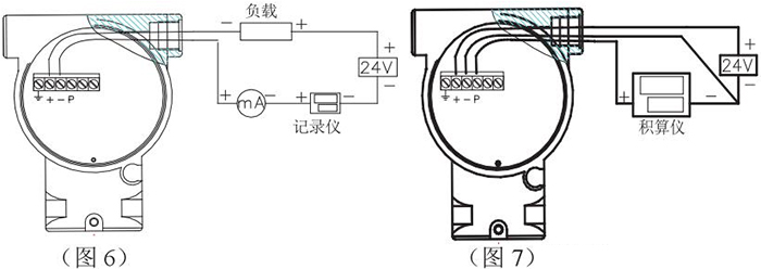 智能靶式流量计接线图