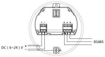 脉冲雷达液位计24V RS485/Modbus接线图